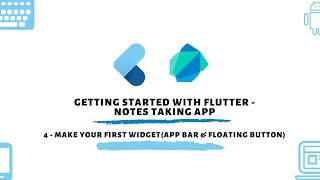 Make Your First Widget(App Bar & Floating Button) -  Notes Taking App || (Urdu/Hindi) screenshot 2