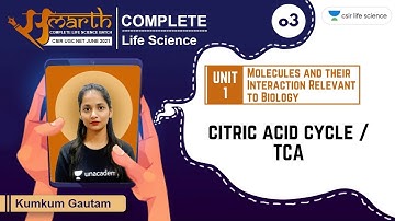 4:00 PM - Samarth | CSIR June 2021 | Life Science by Kumkum Gautam | Citric Acid Cycle / TCA