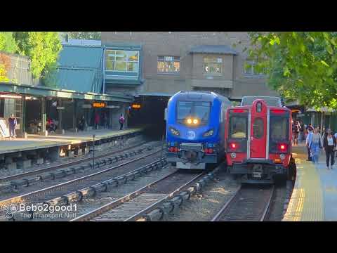 MTA Metro-North New Haven Line meets speeding Danbury Train at Fordham Station