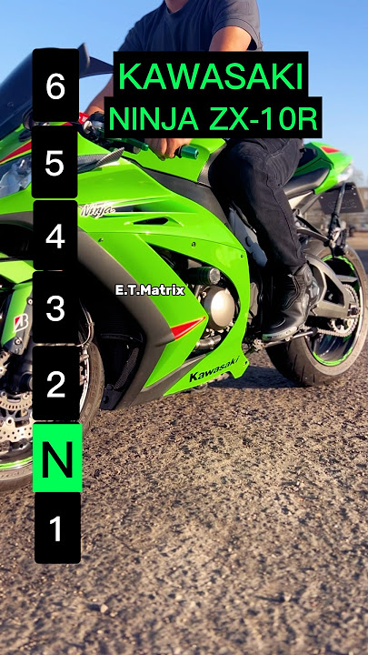 Maximum speed for each gear on a Kawasaki Ninja ZX-10R