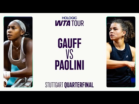 Coco Gauff Vs Jasmine Paolini 2025 Stuttgart Quarterfinal WTA Match Highlights 