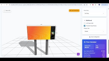 THREE.js Digital Signage Configurator created by Andrew Bilous