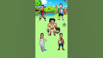 is it true that each object is its own😱 mr.beast vs Messi vs Ronaldo vs Georgina😂 #shorts