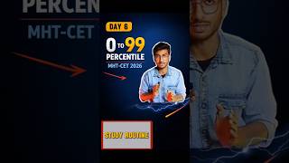 0 to 99 Percentile || Day 6 (MHT-CET 2026) || #shorts