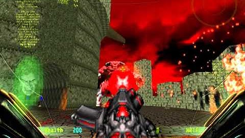 Brutal Doom Project Brutality with Starter Pack Cyberdemon Lord boss battle (part 1)