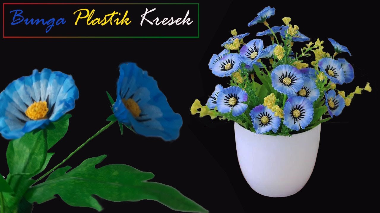 Diy Hiasan MejaTamu Bunga Plastik Kresek- Plastic Flower Guest Table Decoration