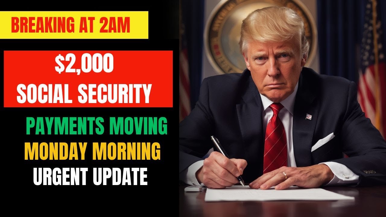 BREAKING: $2,000 Social Security Payments Moving to Monday Morning – Urgent Notice |Social Security