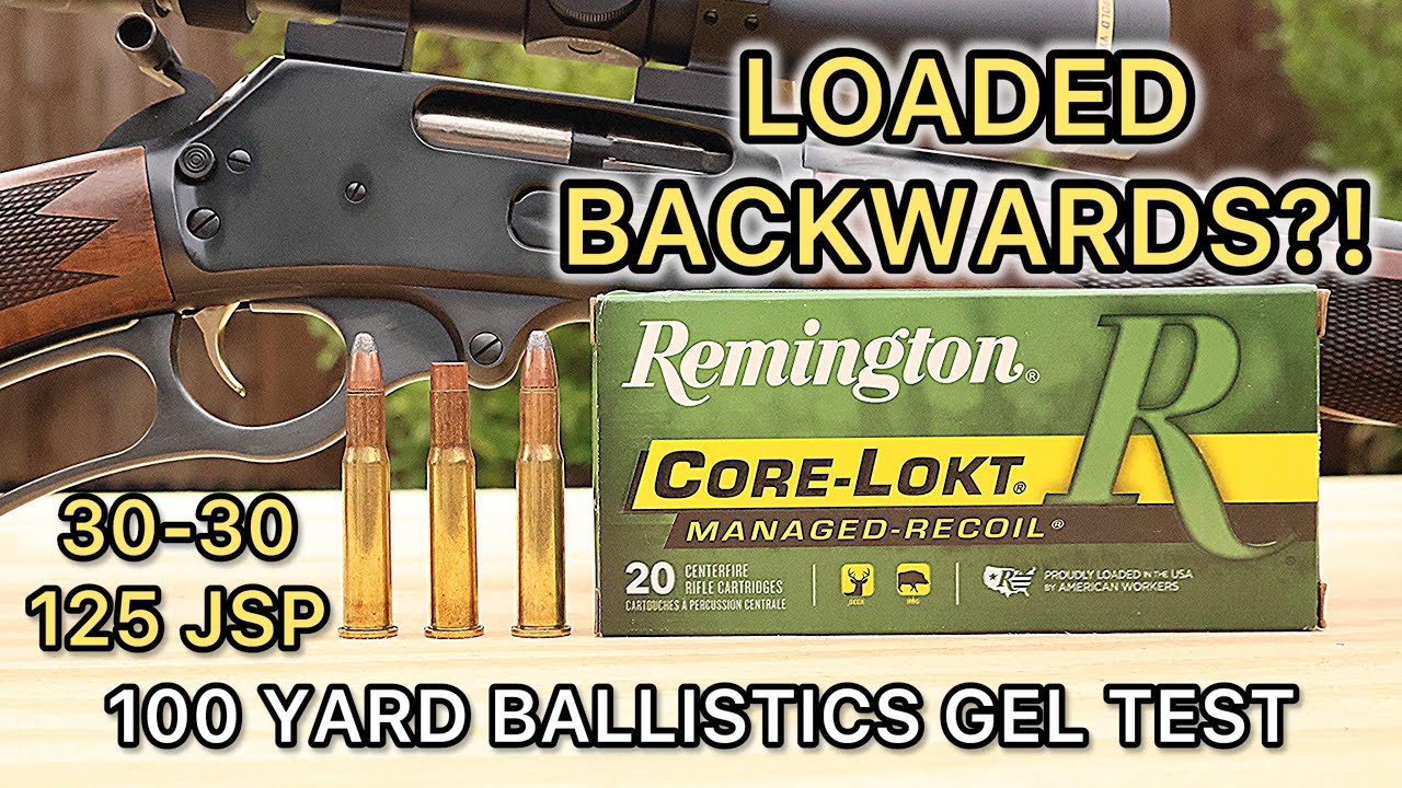30-30 Winchester Corelokt Managed Recoil Ballistics Gel Ammo Test