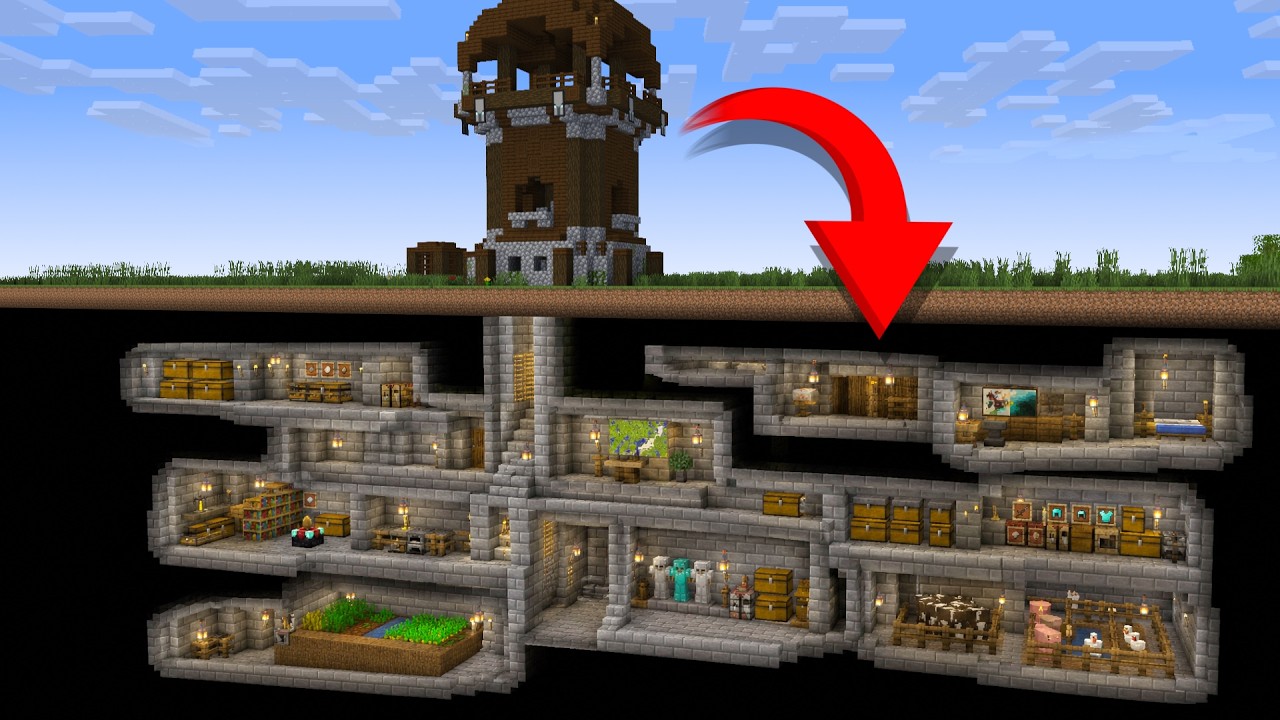 Minecraft but Structures can Level Up - YouTube