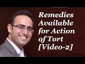 Introduction to Remedies Available For Action Of Tort [Video 2] - KINDS OF REMEDIES