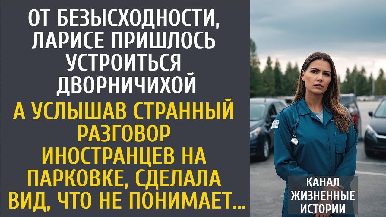 От безысходности, Ларисе пришлось устроиться дворничихой… А услышав странный разговор иностранцев…