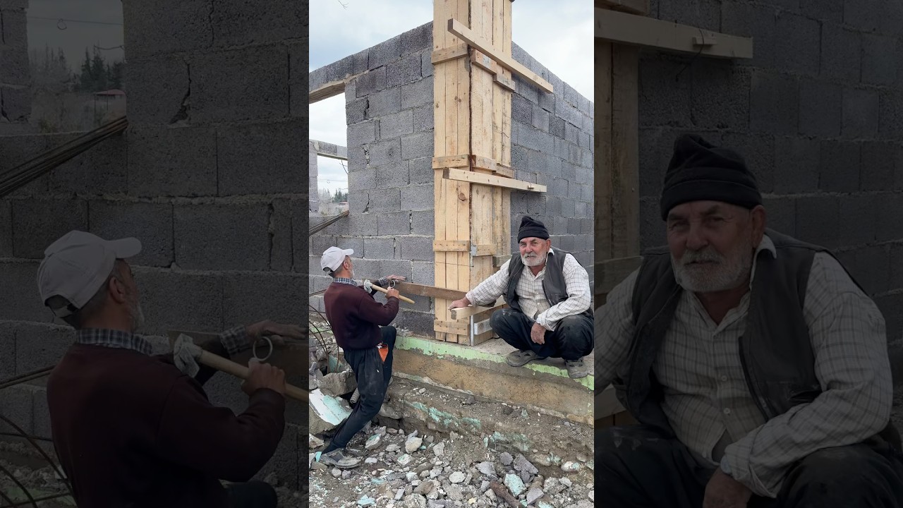Köy Evi Yapımı Kolon Sağlamlaştırma #evyapımı