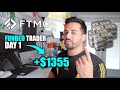 DAY 1 - 200K FTMO Funded Trader Account - Live Trades Review