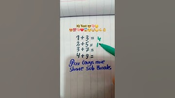IQ Test 😱 Only For Ginus 🤯 #iqtest #mathstricks #iqtestonline #maths