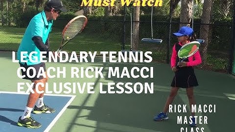 Exclusive  RICK MACCI Tennis Training with Suhani  Full Video  Part 1  #tennis #tenniscoach