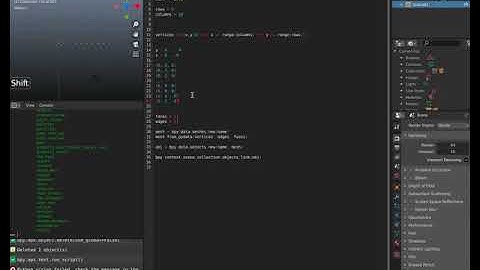 Blender: Python beginner tutorial - Create a grid with faces