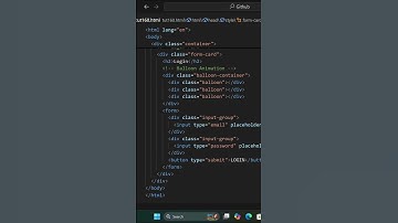 Balloons Login Form Design🔥Using HTML CSS |#shorts #coding #trend #frontend #website #css #minivlog