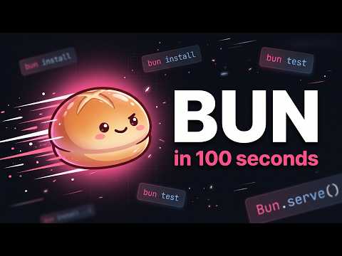 BUN in 100 seconds - Fatest JS runtime