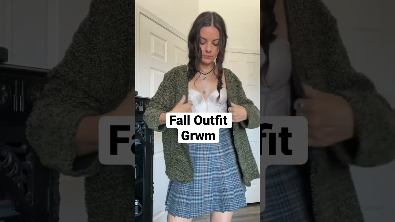 Fall Outfit GRWM w/ Earthy Colors 🌎 Cardigan, Bustier & Skirt