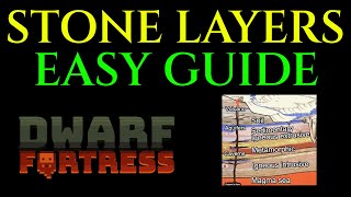 STONE LAYERS - Easy Guide Tutorial DWARF FORTRESS Tips