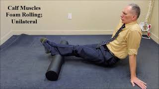 Calf Muscle Foam Rolling: Unilateral