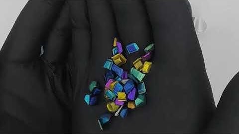 Niobium metal 99.95%, anodized pieces