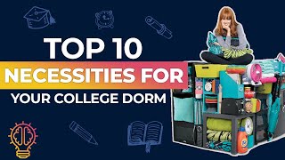Top 10 Necessities for Your College Dorm - BEST furniture for college dorm room on a low budget!