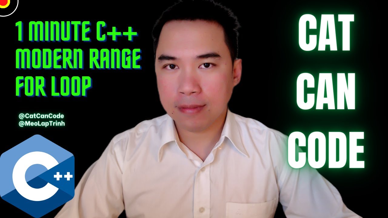 1 Minute C++ Modern Range For Loop Cat Can Code YouTube