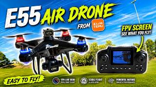 Temu E55 AIR Camera Drone with FPV Screen & Its BEGINNER FRIENDLY!