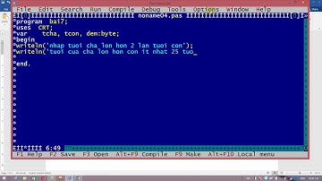 Tin học 11 - bài tập thực hành 2 - bài 7  pascal