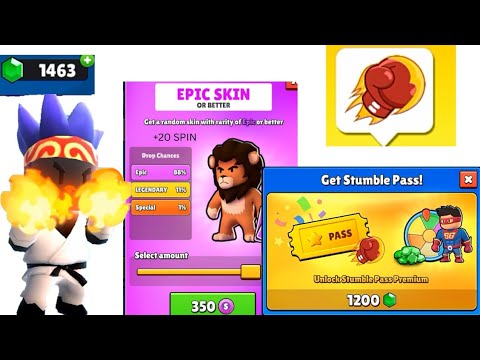 UNLOCKING THE NEW STUMBLEPASS OF STUMBLEGUYS 🥵😱😆😀