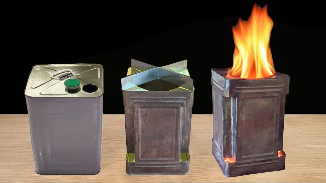 How To Make DIY Solo Stove Smokeless Fire Pit From Cut a Paint Bucket