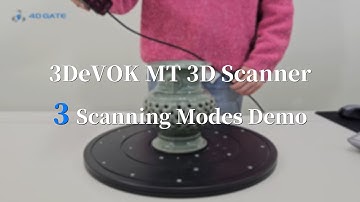 3DeVOK MT 3D Scanner | Powerful Demo with Triple Light Source Tech