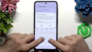 Samsung Galaxy A27: How to Add and Remove Lock Screen Text (Custom Phrase in Lock Screen) screenshot 2