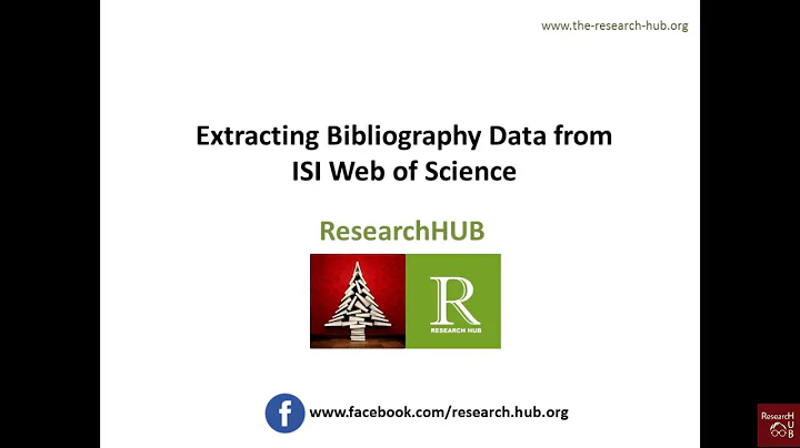 Mastering Bibliometrics: Extracting Data from Web of Science