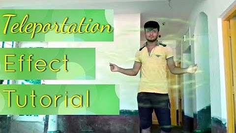 Tutorial - How To Make Teleportation Super Power Effect | Kinemaster Mod Apk Tutorial