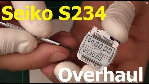 (ReUpload Duplicate - low music)  Ep 16 - Seiko S234 LCD replacement and overhaul