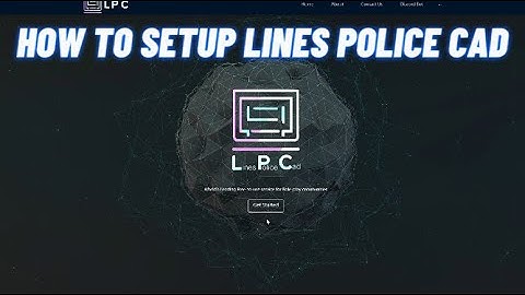 HOW TO SET UP LINES POLICE CAD (2025)