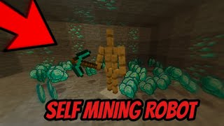 How To Make A Self Mining Robot In Minecraft!!