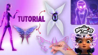 Diy New Miraculous Season 6 Chrysalis Erfly Brooch, Ultra Akuma & Akumatization Mask