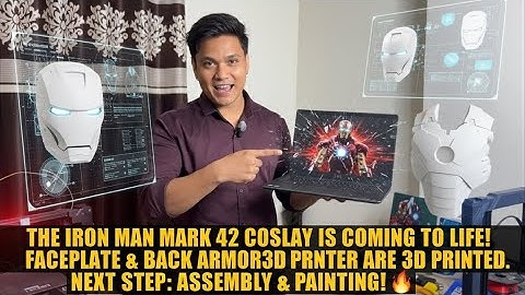 3D Printing Iron Man Mark 42 | Faceplate & Back Completed Ultimate Iron Man Cosplay Buil