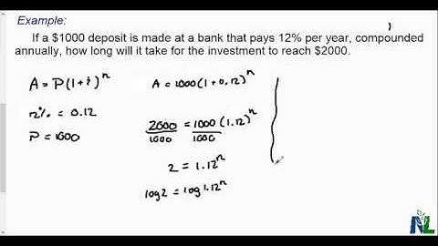 Solving word problems using logarithms