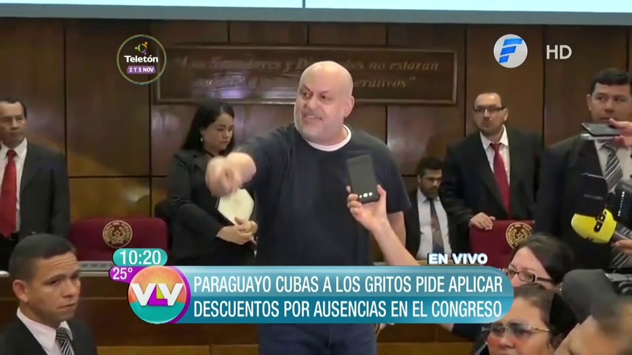 ¡Payo Cubas a los gritos en el senado!