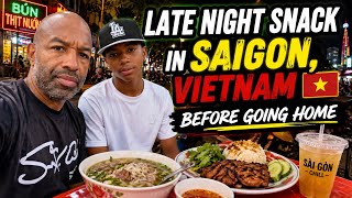 The Perfect Late Night Snack for Under $3 Before Going Home ||  Saigon, Vietnam 🇻🇳