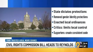 Iowa Senate sends bill restricting local civil rights protections to governor