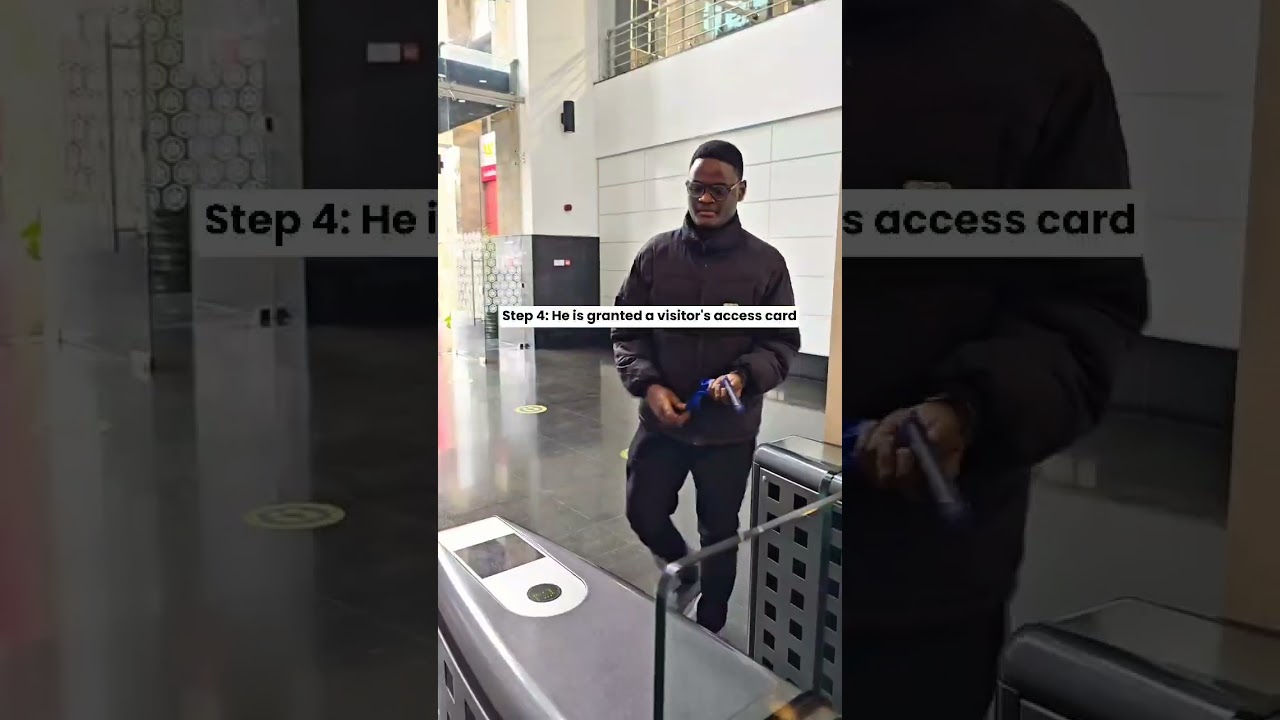 This is how a visitor management system works.   