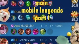 Main mobile lengends part 1,Ruby EXE #mlbb #gameplay #exe #executiverp #ruby #ranked #rankedmatch 