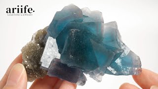 フローライト スモーキークォーツ 鉱物 標本 原石 D3 ariife.》福建省産 フローライト / スモーキークォーツ / 原石 標本