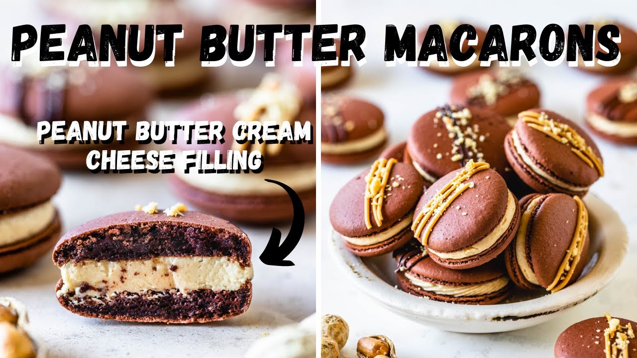Peanut Butter Macarons - Swiss method