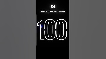 When will the ball escape? 100 Subscribers! 💙  #satisfying #asmr #bouncingballanimation